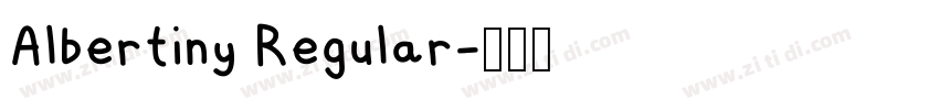 Albertiny Regular字体转换